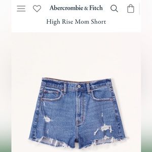 Abercrombie High Rise Mom Short